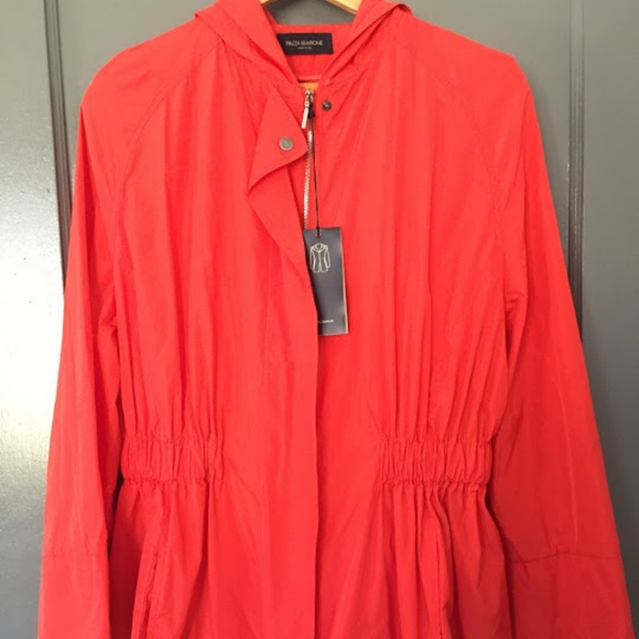 Piazza Sempione Jackets & Blazers - NWT Piazza Sempione Coral Hooded Jacket